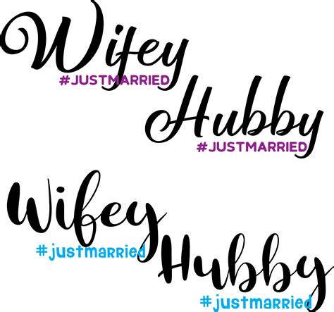 Download Free Hubby and Wifey Printable